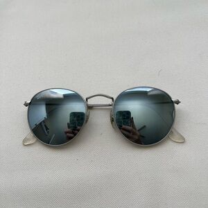 Ray-Ban Silver Round Sunglasses